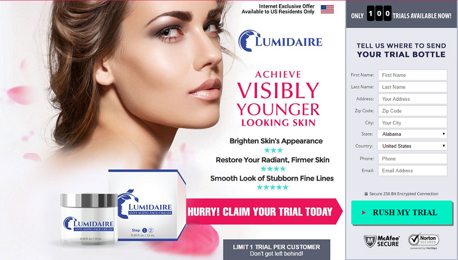Lumidaire cream Trial