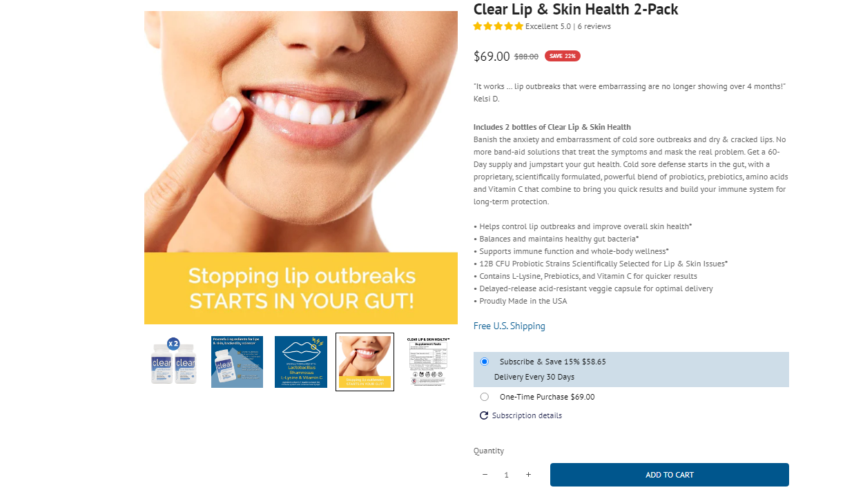 Clear Lip Skin Health